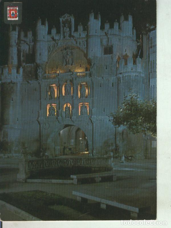Postais: Postal 011471: Vista noctura del arco de santa maria en Burgos - Varios