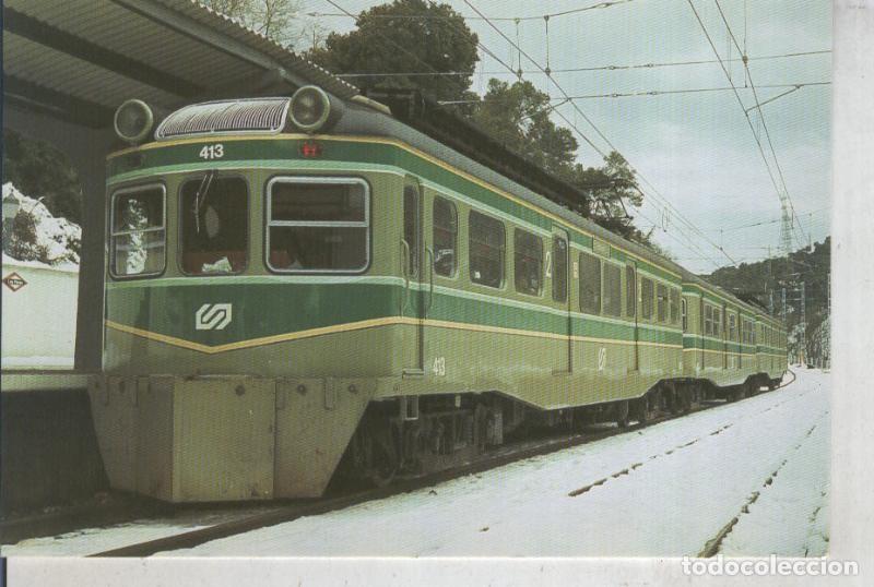 Postkarten: Postal 011874: Unidad electrica numero 413 con quitanieves en las Planas, barcelona en 1986 - Varios