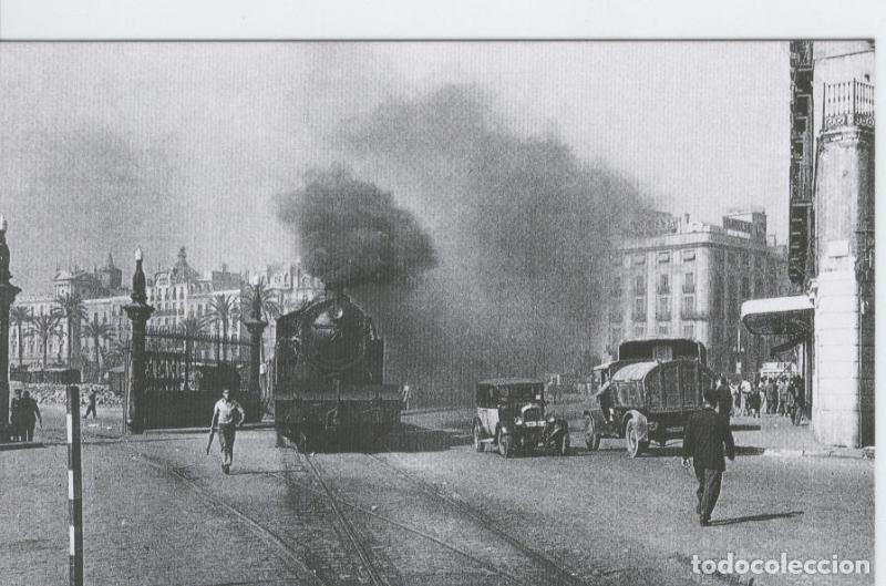Postkarten: Postal 012144: tren mercancia saliendo del muelle Bosch i Alsina (Barcelona), a&ntilde;os 50 - Varios