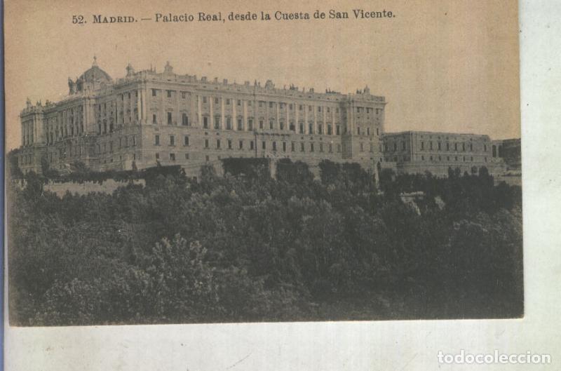 Postales: Postal 012948: Madrid, Palacio Real desde la cuesta de san vicente - Varios