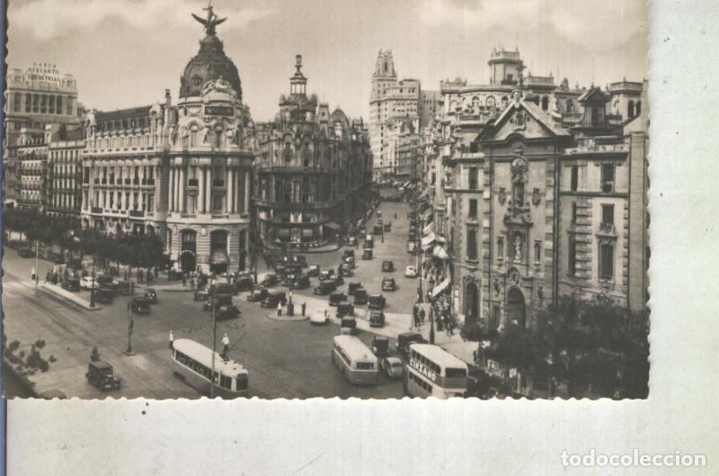 Postais: Postal 012972: Madrid, Calle de Alcala y Gran Via - Varios