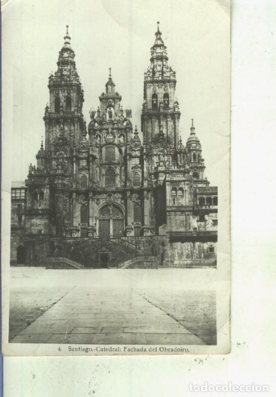 Postales: Postal 014028: Fachada del obradoiro de Santiago de Compostela - Varios