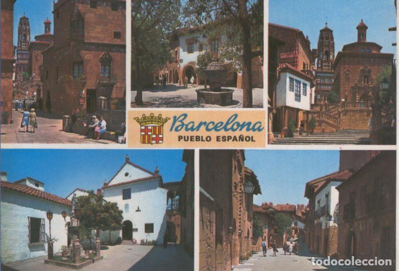 Postais: Postal 014788: vistas varias del pueblo espa&ntilde;ol de Barcelona - Varios
