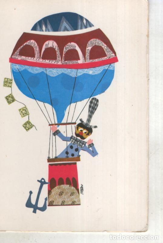 Cartoline: Postal 015049: Viaje en globo, ilustracion de Mateu - Varios
