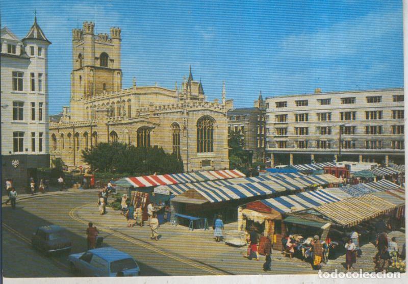 Postales: Postal 015822: Market Hill and Great St.Marys Church, Cambridge, Inglaterra - Varios