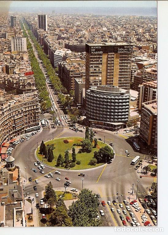 Cartoline: Postal 020014 : Plaza Calvo Sotelo y Avda. Generalisimo. Barcelona - Varios
