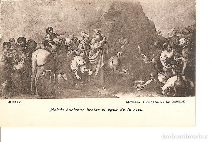 Postcards: Postal 021381 : Moises haciendo brotar el agua de la roca - Varios