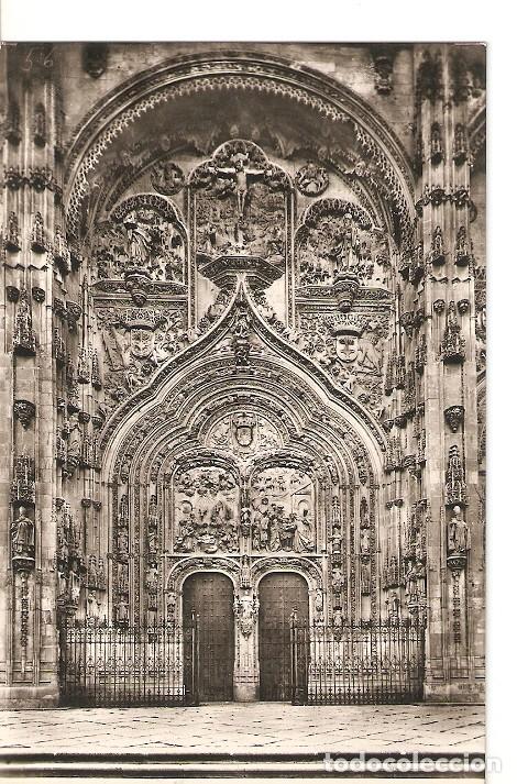 Postkarten: Postal 021927 : Catedral Nueva: puerta de Poniente - Salamanca. - Varios