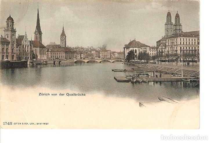 Postcards: Postal 022340 : Pintura. Z&uuml;rich von der Quaibr&uuml;cke - Varios