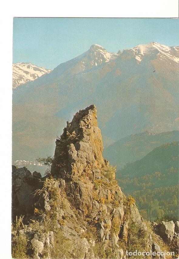 Postkarten: Postal 022838 : Villanova desde Bisaurri y pe&ntilde;a Espanlla Rucs, Castejon de Sos (Pirineo Aragones) -