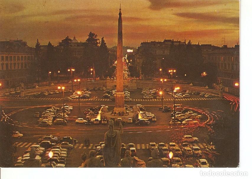 Postcards: Postal 026635 : Roma. Piazza del Popolo di notte - Varios