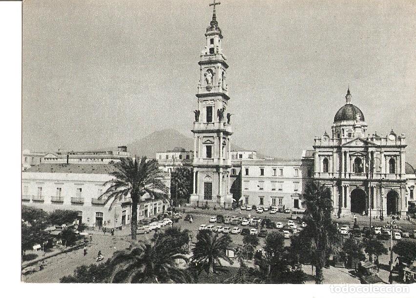 Postcards: Postal 026940 : Pompei - Facciata del Santuario e Campanile - Varios