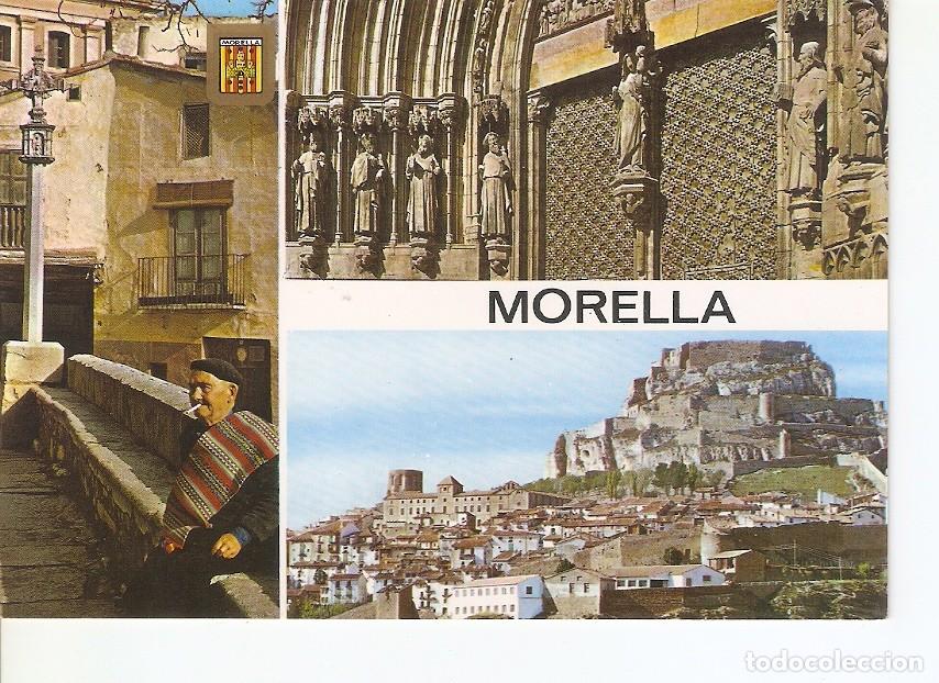 Cartoline: Postal 027979 : Morella (Castellon), rincon tipico, Iglesia Arciprestal, Puerta principal - Varios