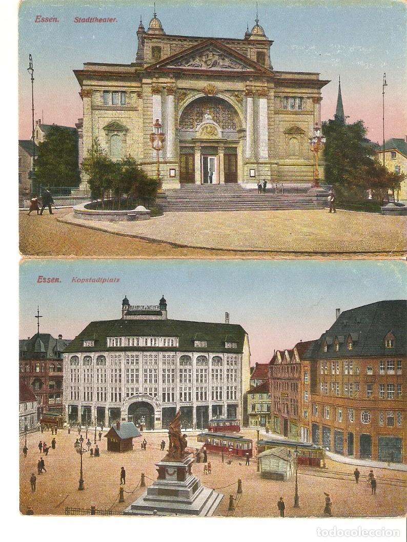 Postkarten: Postal 028343 : Essen. Kopstadiplats, Stadtheater - Varios
