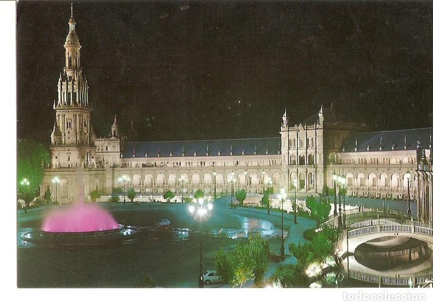 Postcards: Postal 028523 : Sevilla, Plaza de Espa&ntilde;a; vista parcial - Varios