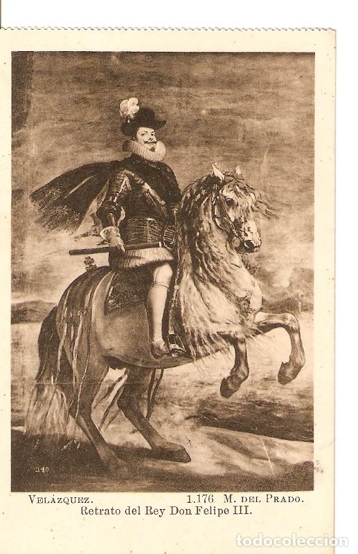 Postcards: Postal 029027 : Velazquez. Retrato del Rey Don Felipe III, Museo del Prado - Varios