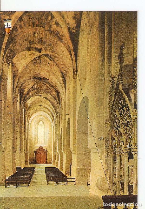 Cartoline: Postal 029096 : Costa Dorada - Tarragona, Monasterio de Santes Creus.Nave mayor de la iglesia - Vari