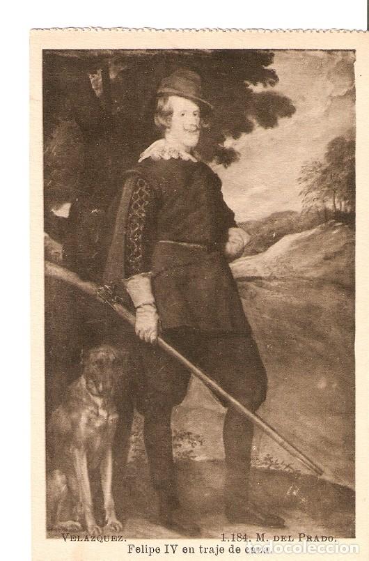 Postales: Postal 029053 : Velazquez. Felipe IV en traje de caza. Museo del Prado - Varios