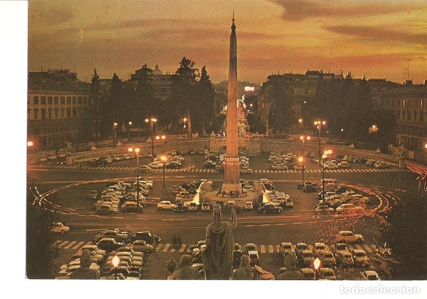 Postkarten: Postal 023396 : Roma Plazza del Popolo di notte - Varios