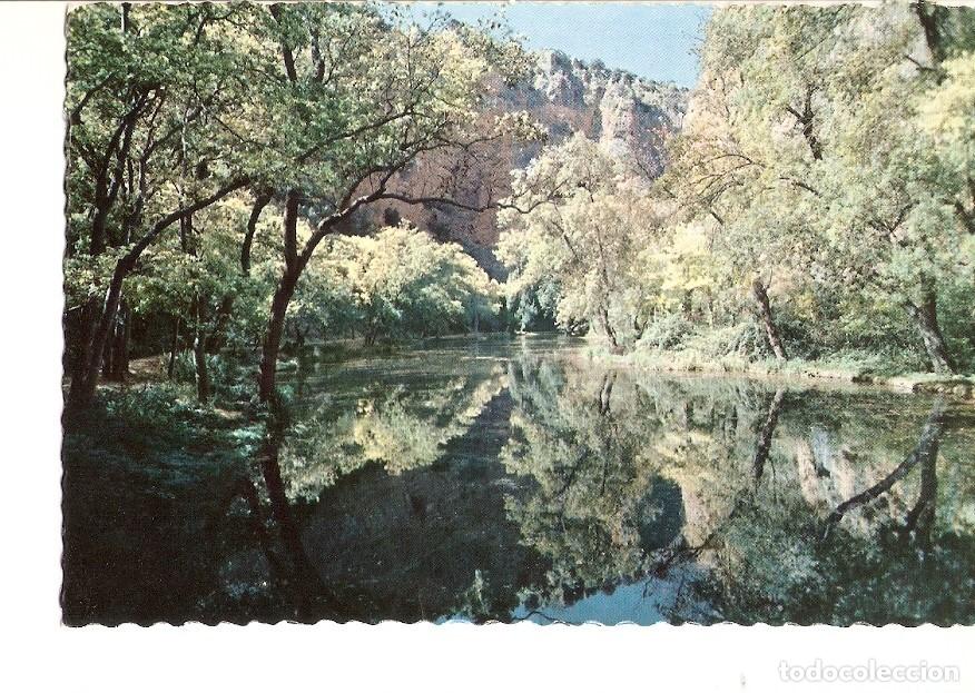 Postkarten: Postal 023460 : Monasterio de Piedra (Zaragoza) Lago del Esperjo y Pe&ntilde;a del Diablo - Varios