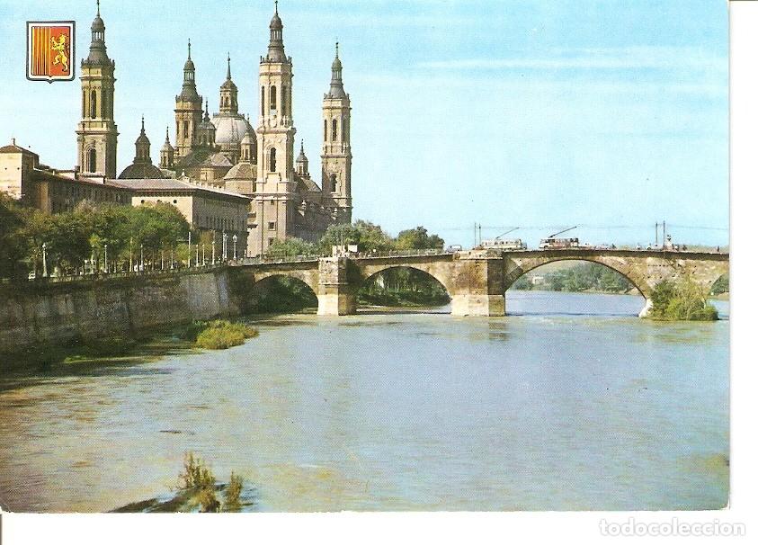 Postkarten: Postal 023562 : Basilica del Pilar y Puente de Piedra - Zaragoza - Varios