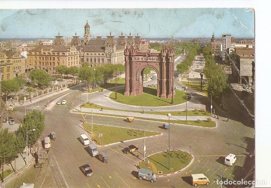 Postales: Postal 023899 : Arco de triunfo hacia el mar Barcelona - Varios