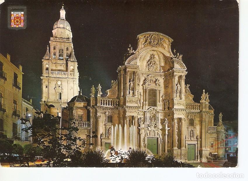 Postkarten: Postal 024868 : Fachada de la Catedral. Nocturna. Murcia - Varios