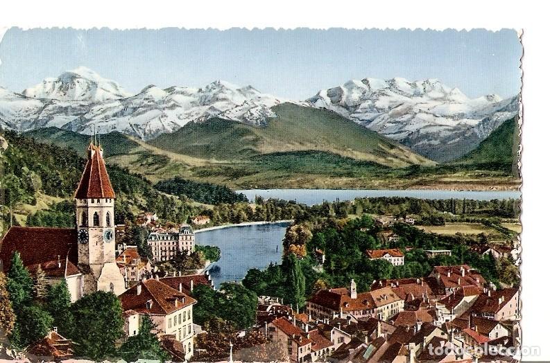 Postcards: Postal 025242 : Thun mit Jungfrau und Blumlisalp - Varios