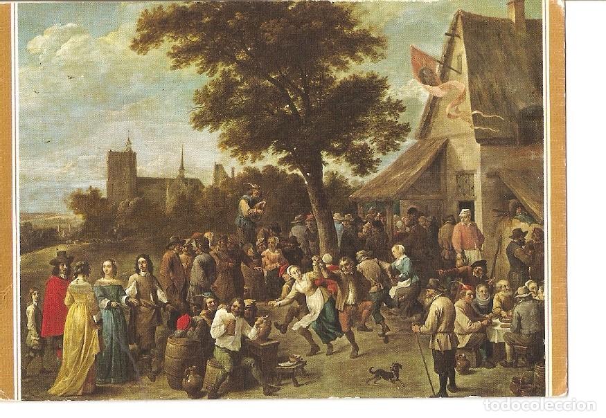 Postales: Postal 025484 : Cuadro. Fiesta aldeana. Teniers II. Museo del Prado - Varios