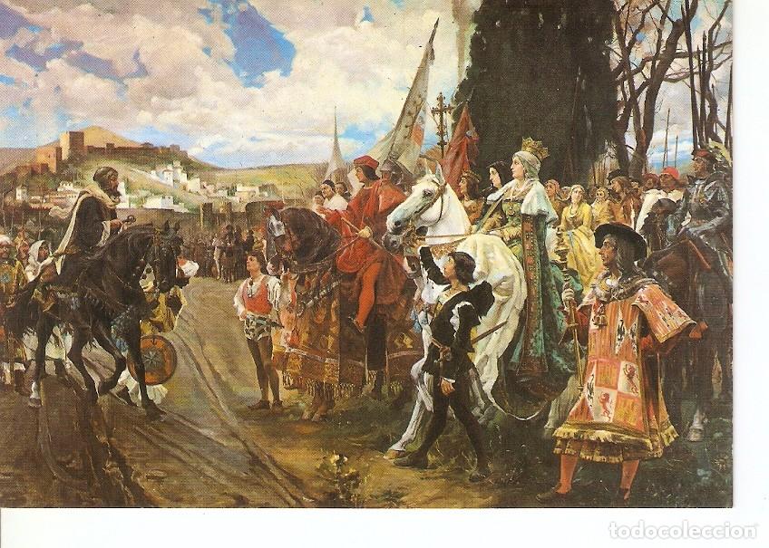 Postais: Postal 025697 : Cuadro. Redicion de Granada. Capilla Real. Granada - Varios