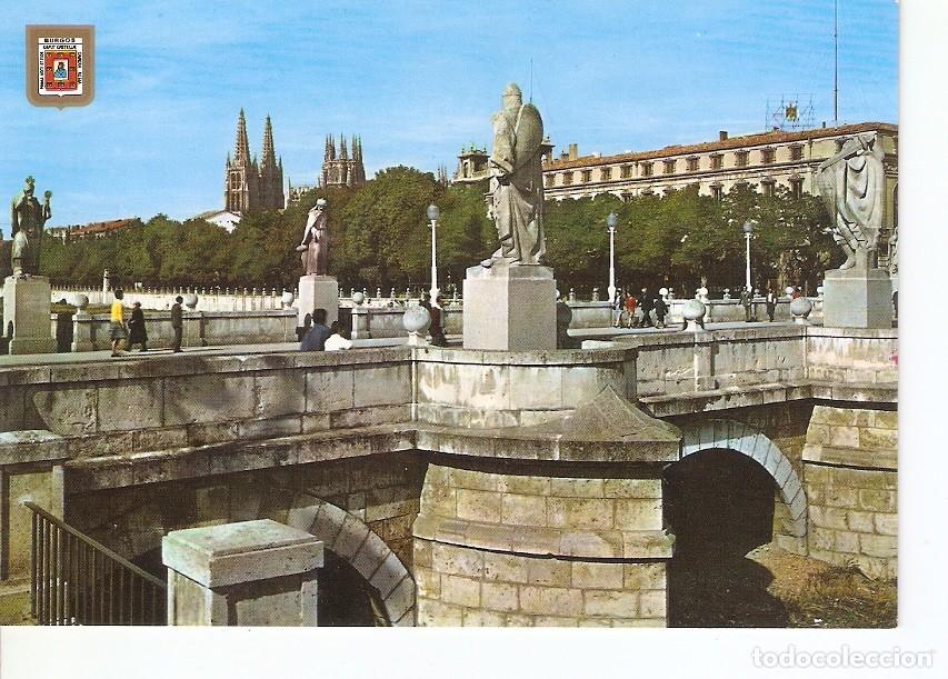 Postais: Postal 025803 : El Arco de Santa Maria desde el Espolon. Burgos - Varios