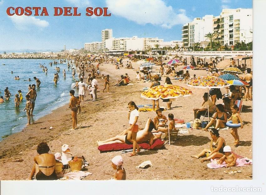 Postkarten: Postal 025839 : Vista general de la playa. Estepona (Malaga). Costa del Sol - Varios