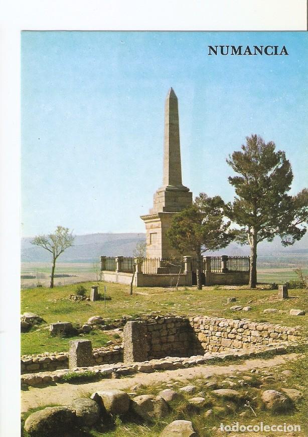 Postais: Postal 026108 : Obelisco y ruinas. Numancia (Soria) - Varios