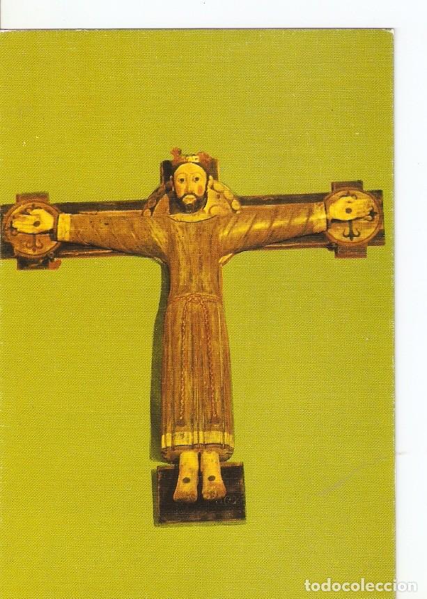 Cartes Postales: Postal 026236 : Talla de Cristo en la Sala Capitular. Monasterio de San Pedro Carce&ntilde;a (Burgos) - Var