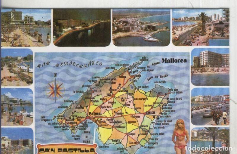 Cartoline: Postal 003236: Plano de la isla con diversas poblaciones de Mallorca - Varios