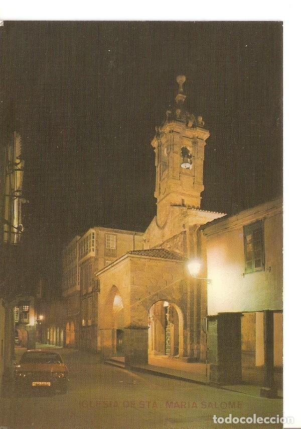 Postales: Postal 029762 : Santiago de Compostela iglesia de Santa Maria Salome. Nocturna - Varios