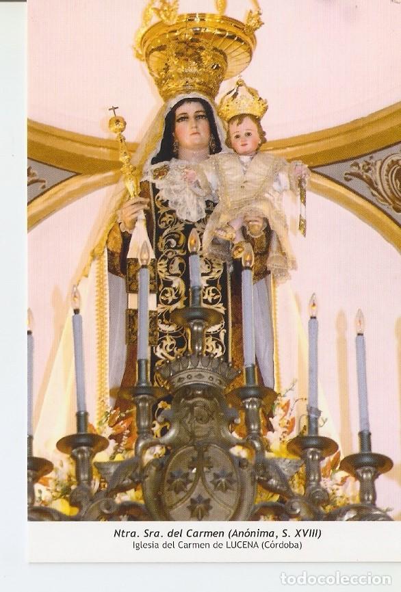 Postais: Postal 029918 : Ntra. Sra. Del Carmen (Anonima S. XVIII) Iglesia del Carmen de Lucena (Cordoba) - Va