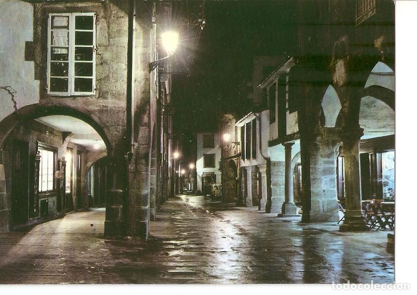 Postales: Postal 030059 : Santiago de Compostela rua del Villar. Nocturna - Varios