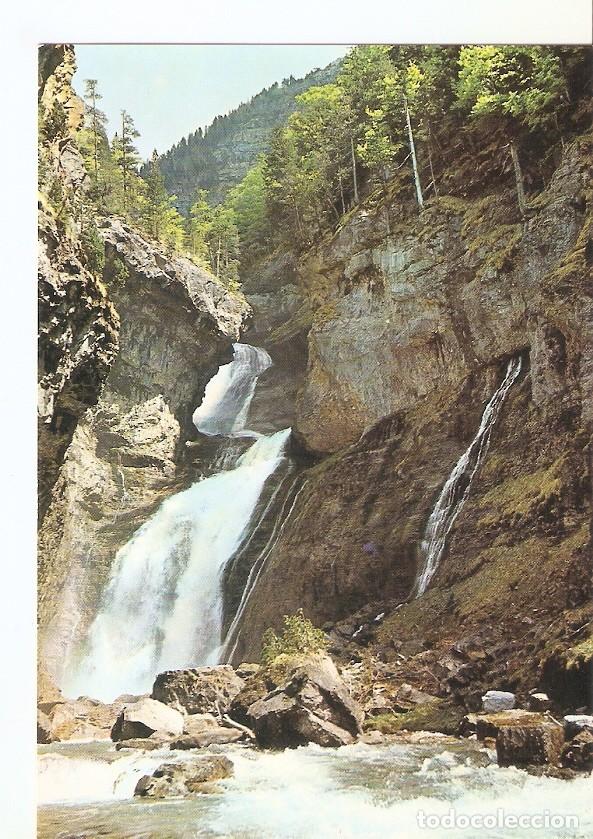 Postales: Postal 030108 : Alto Aragon (Huesca) Ordesa - Cascada de la cueva - Varios