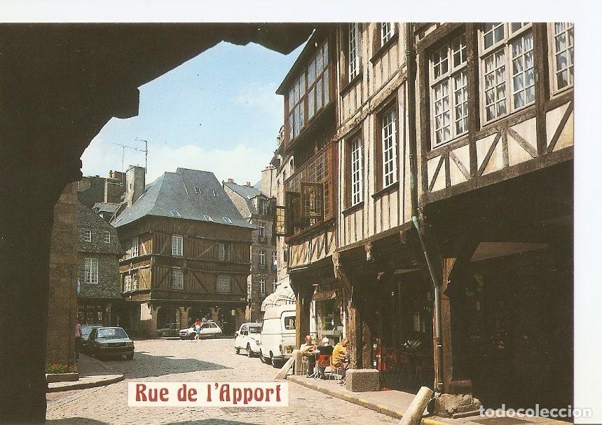 Postais: Postal 030254 : Dinan (Cotes du Nord) Rue de Apport avec ses vieilles maisons a porches - Varios