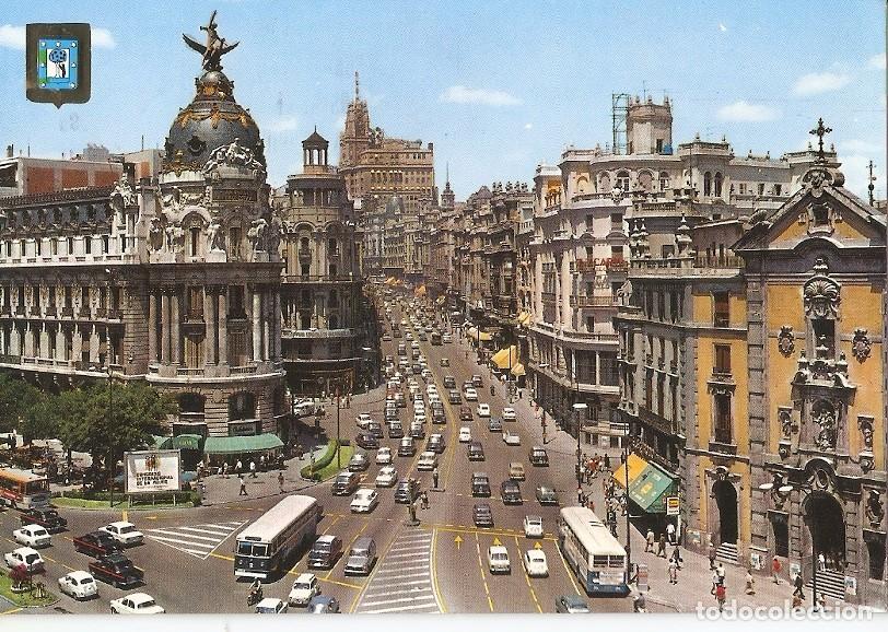 Postkarten: Postal 031345 : Madrid. El Fenix y Avenida Jose Antonio - Varios