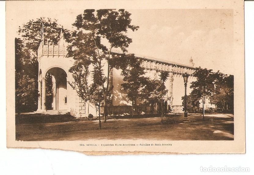 Postkarten: Postal 031448 : Sevilla - Exposicion Ibero Americana - Pabellon de Norte America - Varios
