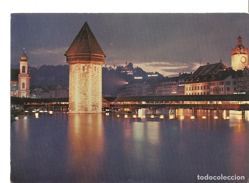 Cartoline: Postal 031681 : Luzern Kappellbrucke Jesuitenkirche und Rathaus - Varios