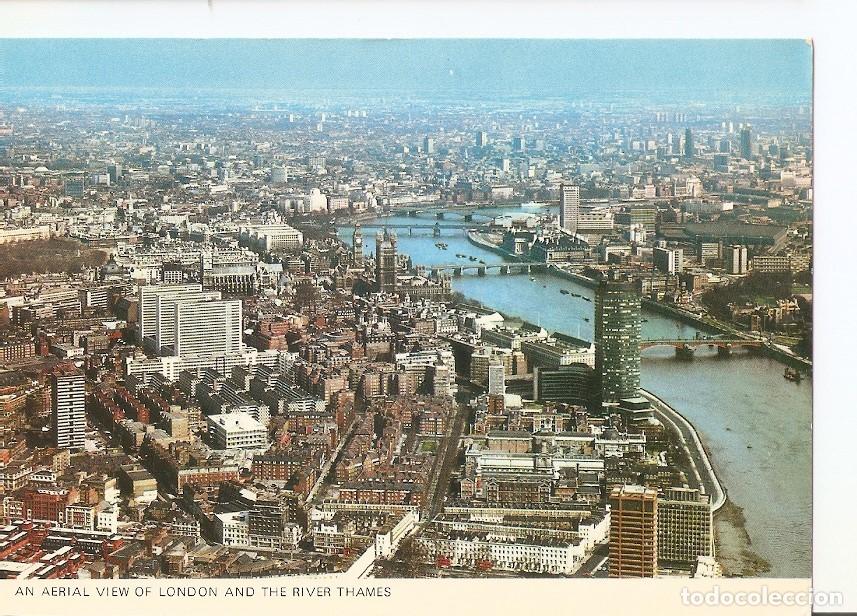 Postkarten: Postal 031817 : An aerial view of London and the river Thames - Varios