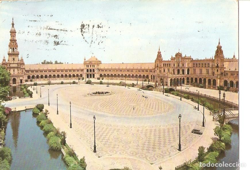 Postais: Postal 032175 : Sevilla. Plaza de Espa&ntilde;a - Varios