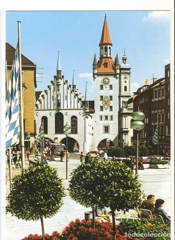 Postales: Postal 032240 : Munchen - Munich - Monaco d.B. Marienplatz wit Old Townhall 1470 - Varios