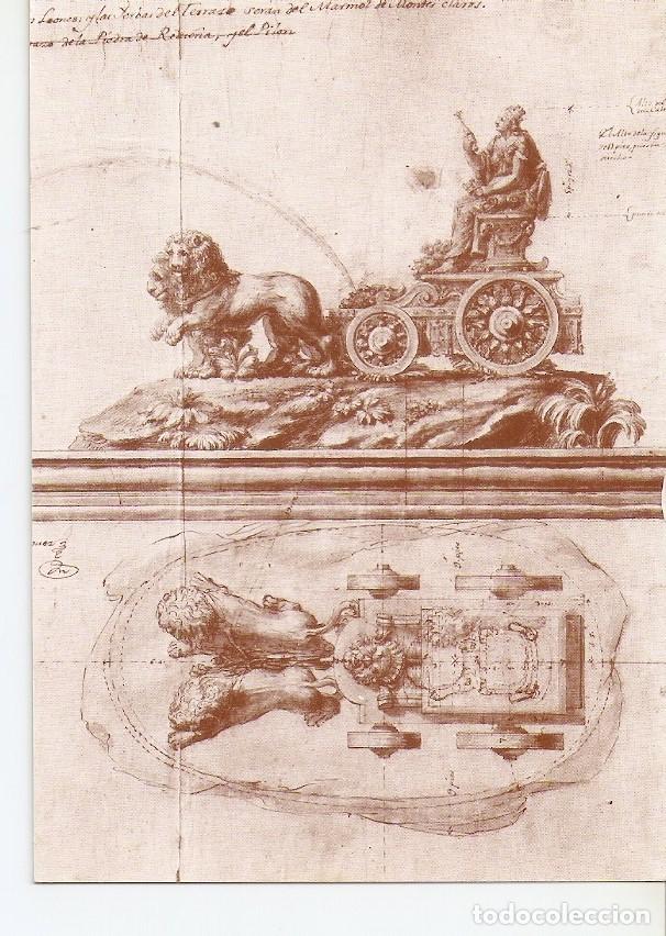 Postcards: Postal 032295 : Museo Municipal - Madrid. Ventura Rodriguez. La fuente de la Cibeles (Pluma y aguada