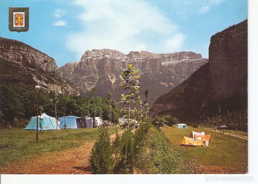 Postales: Postal 032386 : Pirineo Aragones (Huesca). Vista parcial del Camping. Valle de Ordesa (Torla) - Vari