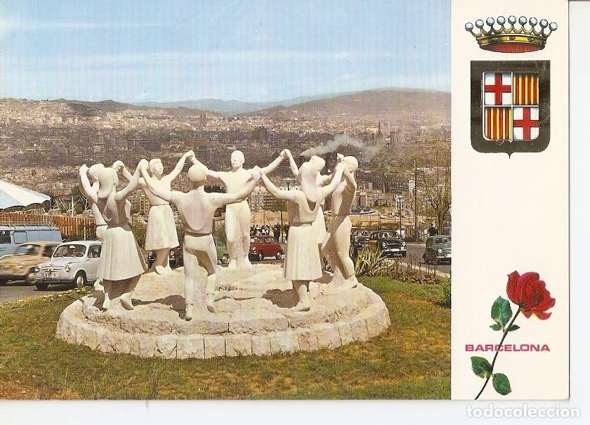 Postkarten: Postal 032489 : Barcelona. Monumento a la Sardana Escultor J. Ca&ntilde;as - Varios