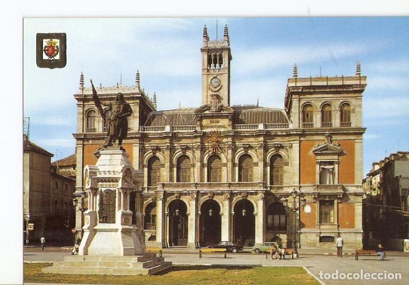 Postales: Postal 028112 : Valladolid, Monumento al Conde Ansurez y Ayuntamiento - Varios